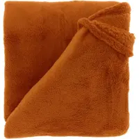 Unique living Justin 200 b 150 cm leerbruin plaid