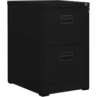 vidaXL Archiefkast 46x62x72,5 cm staal zwart