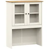 vidaXL Opzetkast VIGO 78x30x100 cm massief grenenhout wit
