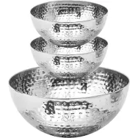 Secret De Gourmet voedsel/serveerschalen set - RVS - D29/D13 cm - Serveerschalen