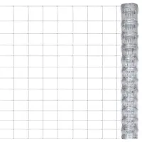vidaXL Tuinhek 50x1,25 m gegalvaniseerd staal zilverkleurig