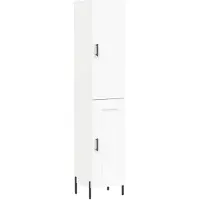 vidaXL Hoge kast 34,5x34x180 cm bewerkt hout wit