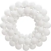 vidaXL Kerstkrans 45 cm polystyreen wit