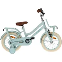 AMIGO Spiel + Freizeit GmbH Meisjesfiets Bella 14 Inch 24 cm Meisjes Terugtraprem Groen