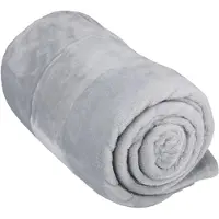 Arti Casa Fleece Deken 150 x 200 cm - Plaid Deken voor op de Bank, Bed of Buiten - Woondecoratie Woonkamer en Slaapkamer - Super Zacht Materiaal - Grijs