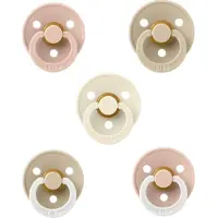 BIBS fopspenen 6-18 maand set 5 stuks Blush,Vanilla,Blush Glow,Ivory en Vanilla Glow maat 2