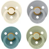 BIBS fopspeen 6-18 maand set 4 stuks Ivory,Cloud,Island Sea en Sage maat 2