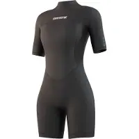 Mystic Brand 3/2 Mm Woman Back Zip Shorty Zwart L