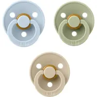 BIBS fopspeen 18+ maand set 3 stuks Sage,Vanilla en Baby Blue maat 3