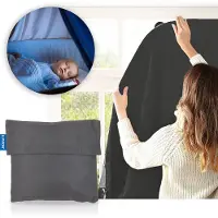 Luvion Portable Blackout Curtain - Grey - Verduisteringsgordijn met zuignappen - Gordijn geschikt voor alle ramen tot maximaal 130x200cm
