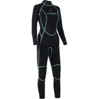 Atlantis 3/2mm Adventure Full - Wetsuit - Dames - Zwart/Turquoise - 06