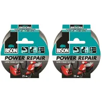 Bison 2x Tape Power Repair Grijs 25 meter