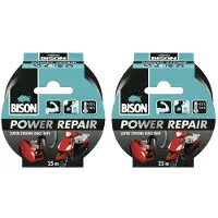 Bison 2x Tape Power Repair Zwart 25 Meter
