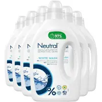 Neutral 6x Vloeibaar Wasmiddel Wit 20 Wasbeurten 1 Liter