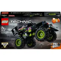 LEGO 42118 Technic Monster Jam Grave Digger Truck - Terreinwagen, 2-in-1 set, speelgoedauto met trekmechanisme voor jongens en meisjes vanaf 7 jaar