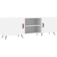 vidaXL Tv-meubel 150x30x50 cm bewerkt hout wit