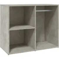 vidaXL Kledingkast 80x40x65 cm bewerkt hout betongrijs