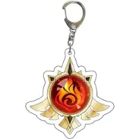 Genshin Impact - Pyro - Vision - Sleutelhanger/Keychain - Anime Merchandise - Figure - Manga