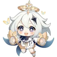 Genshin Impact - Paimon - Sleutelhanger/Keychain - Anime Merchandise - Figure - Manga
