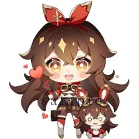 Genshin Impact - Amber - Sleutelhanger/Keychain - Anime Merchandise - Figure - Manga