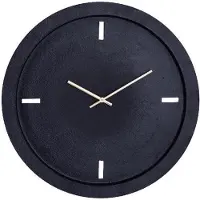 Ptmd Klok Endor - 55x55x4 cm - Aluminium - Zwart