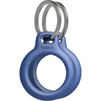 Belkin Beschermende houder met sleutelhanger - geschikt voor Apple AirTag - Blauw - 2 pack