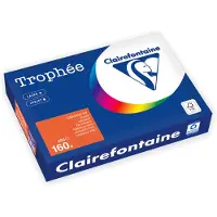 Clairefontaine Gekleurd papier Fel oranje A4 160 grams (250 vel)