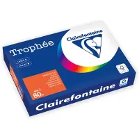 Clairefontaine Fel oranje A4 Gekleurd papier 80 grams (500 vel)