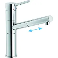 Doeco Royal Snow keukenkraan Rvs-Look 7717