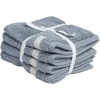 Gant Home Premium Handdoeken 30x30 Cm Pak Van 4 - Handdoeken & badhanddoeken Biologisch Katoen Waves - 852012401-463