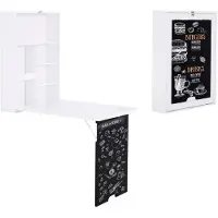 HOMEdotCOM Opvouwbare wandtafel, wit