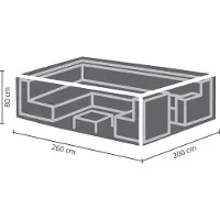 Perel Loungesethoes (260 x 200 x 80 cm, PP)