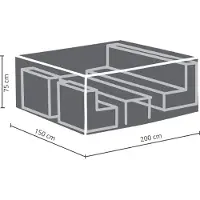 Perel Loungesethoes (200 x 150 x 75 cm, PP)