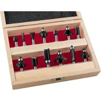 Westfalia 13-delige HM frezenset (bovenfrezen), 8mm schacht