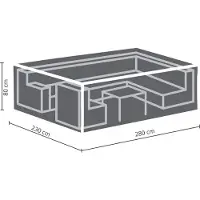 Perel Loungesethoes (280 x 230 x 80 cm, PP)