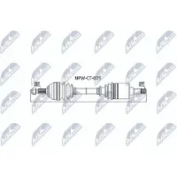 NTY NPW-CT-025 Aandrijfas