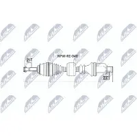 NTY Aandrijfas NPW-RE-040