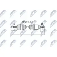 NTY NPW-RE-021 Aandrijfas