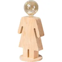 Expo ETH Eve XL Wood Tafellamp Vrouw 36cm 1x E27 Hout