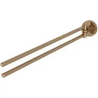 Haceka Handdoekhouder Kosmos Dubbel Draaibaar 46 cm Geborsteld Koper