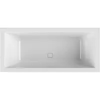 Ben Quadralux inbouwbad 2-persoons 200x90cm glans wit acryl incl. afvoer wit