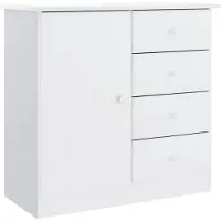 vidaXL Dressoir ALTA 77x35x73 cm massief grenenhout wit