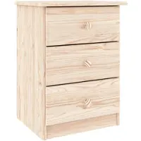 vidaXL Nachtkastje ALTA 41x35x55,5 cm massief grenenhout