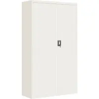 vidaXL Archiefkast 105x40x180 cm staal wit