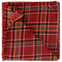 Unique living Plaid Ruit Wenen Rood 150 X 200 Cm