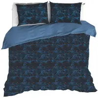 De Witte Lietaer Dekbedovertrek Cobra Blue Fusion Percal-260 x 200 / 220 / 240 cm | Extra Breed