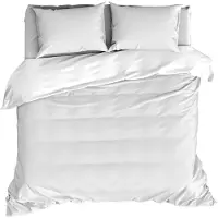De Witte Lietaer Dekbedovertrek Olivia Off White Satijn-240 x 200 / 220 cm | Lits-Jumeaux