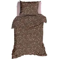 Satin d'or Dekbedovertrek Muriel Taupe/Rose Satijn-140 x 200 / 220 cm | 1-Persoons