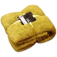 Unique living Teddy fleece plaid