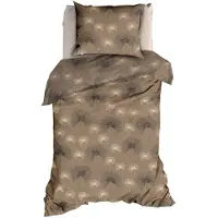 Satin d'or Dekbedovertrek Sparling Taupe Satijn-140 x 200 / 220 cm | 1-Persoons